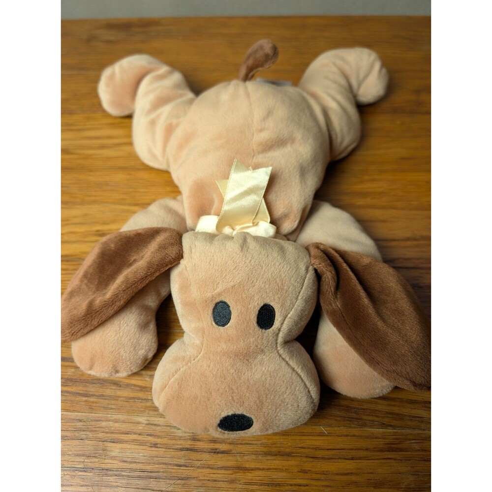 TY Vintage 1994 Pillow Pal Woof Brown Puppy Plush Dog